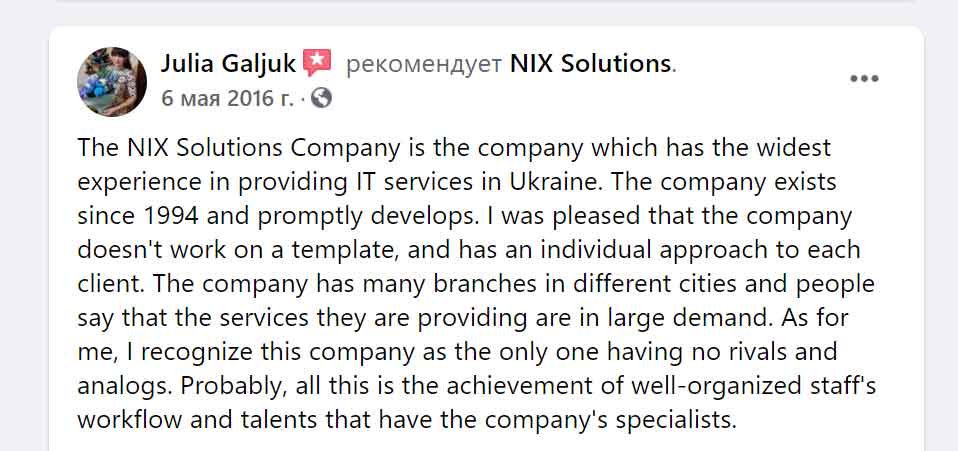 Nixsolutions reviews